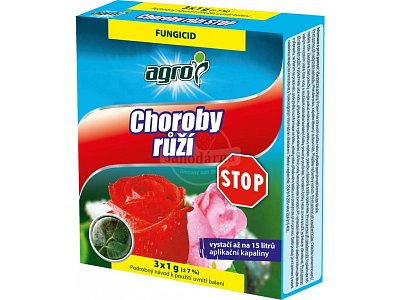 Agro Choroby ruží Stop 3 x 1g
Agro Choroby ruží Stop 3 x 1g