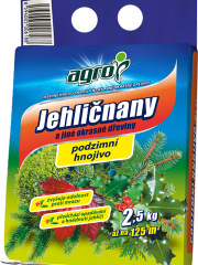 Agro jesenné hnojivo pre ihličnany 2,5 kg.