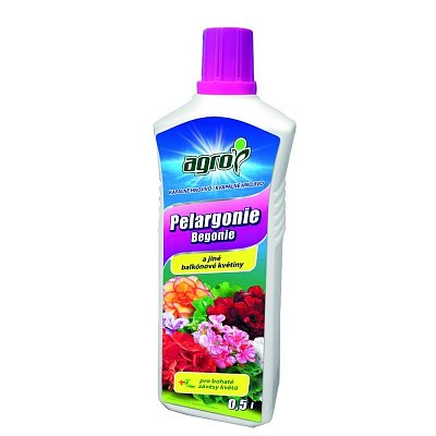 Agro Kapalné hnojivo pre pelargónie a balkónové kvety 0,5 L