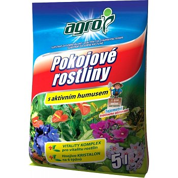 Agro substrát pre izbové rastliny 5 L