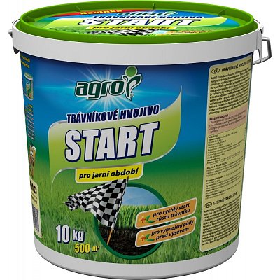 Hnojivo na trávnik Agro Start kbel. 10 kg.
