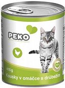 Konzerva PEKO pre mačky hydina 415g