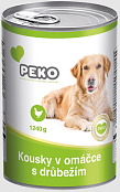 Konzervované PEKO pre psov nežnými 1240 g