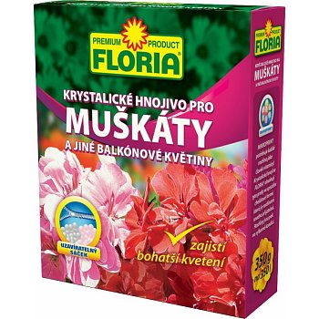 Krystalické hnojivo Floria pre petúnie a ďalšie balkónové rastliny 350 g.