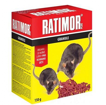 RATIMOR PLUS 29 PPM GRANULE 150g ( krabička červená )