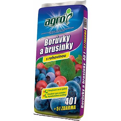 Substrát pre agro borůvky a brusinky 40 L + 5 L