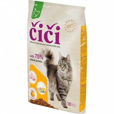 Tekro spol s.r.o Čiči granule pre mačky s kuracím mäsom 1kg