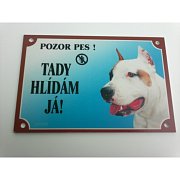 Dafiko Varovné tabule Pozor čierny pudel pes
