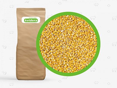 Krmná zmes Kvídera Krmný kukuričný krmivo pre zvieratá I. kvality 25 Kg