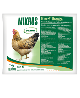 Mikro minerálne zmesi - DN 3 kg - minerály pre nosnice