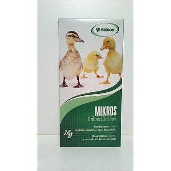 Mikros drůbež - VDV 1 kg - vitamíny a minerály pro drůbež na výkrm