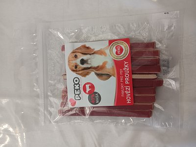 Peko hovädzie prúžky pre psov 70g.