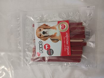 Peko hovädzie prúžky pre psy 70g