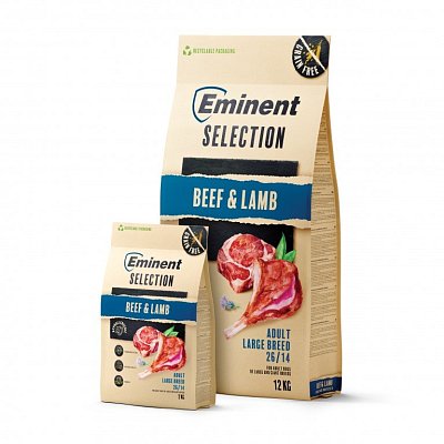 Eminent Selection Adult Large Breed Beef & Lamb - Hovězí a Jehněčí 12 kg