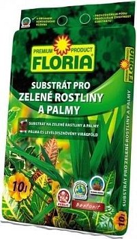 Výpredaj - Floria Substrát pre zelené rastliny a palmy 10 L